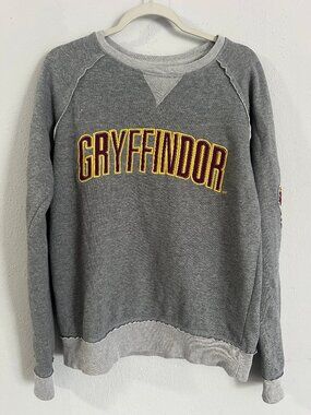 Harry Potter Gryffindor Sweatshirt Gray Universal Studios Youth XL / Women’s M